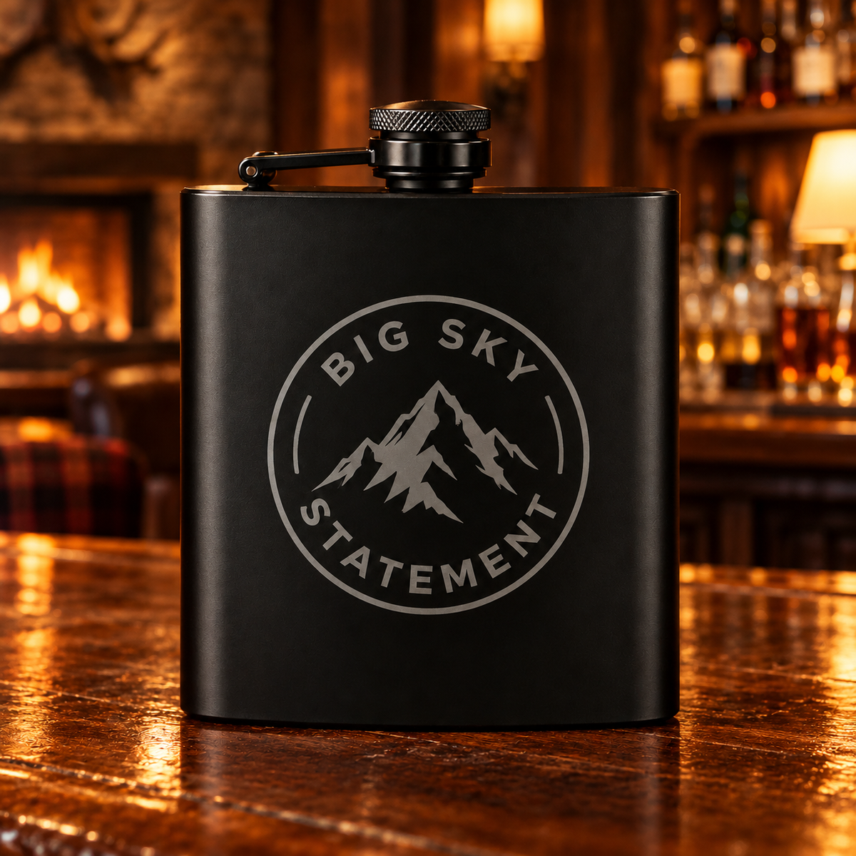 Big Sky Statement Flask — lodge bar lifestyle