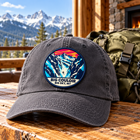 Big Couloir — Big Sky — 2.5 Inch UV Embroidered Patch