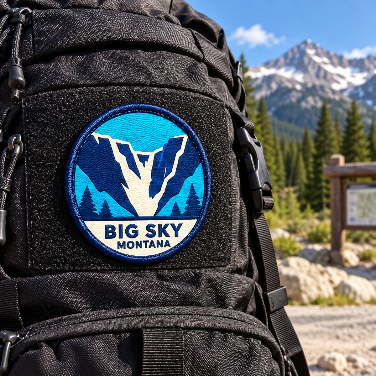 Lifestyle — hiking backpack: Big Sky Montana Big Couloir UV 3D collectible
