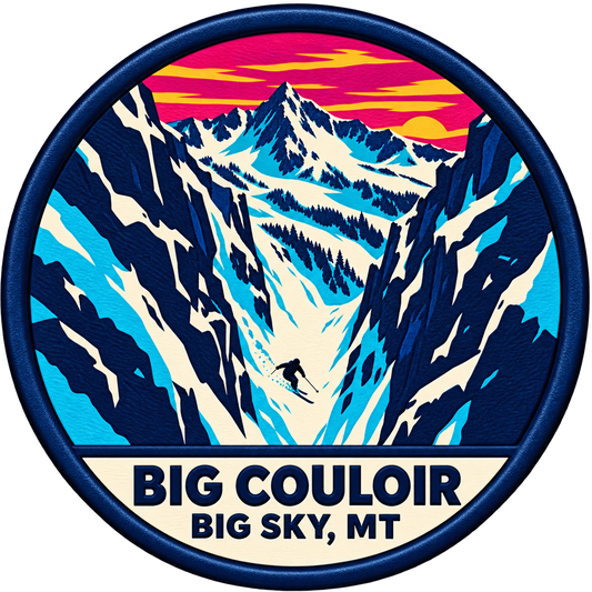 Big Sky Montana — Big Couloir Magnet — approved artwork preview