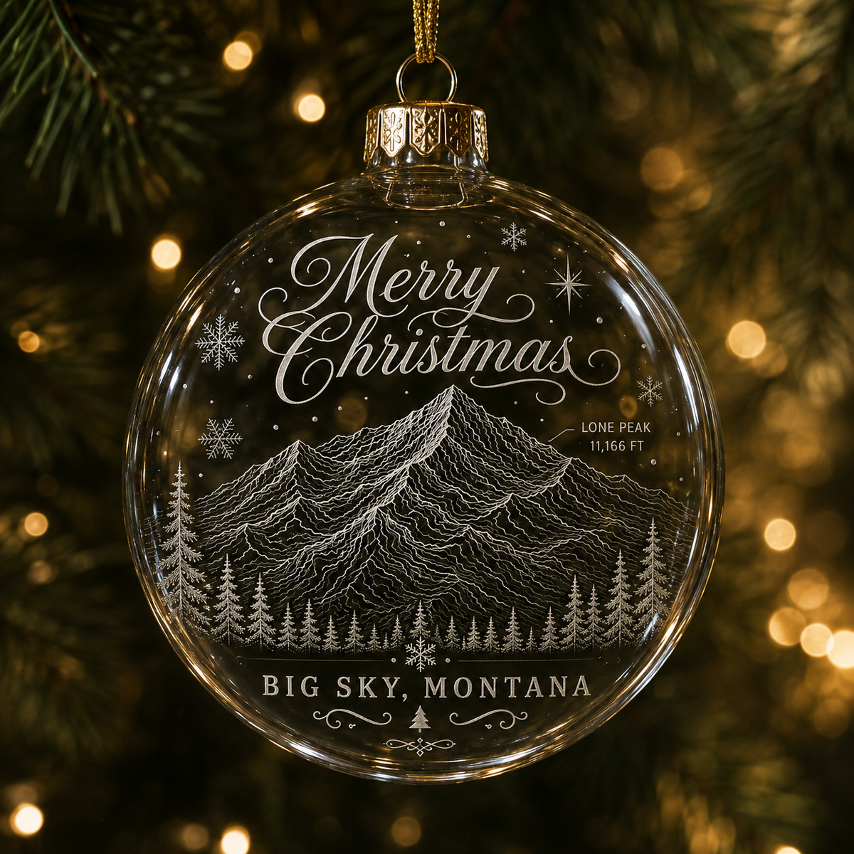 Round glass ornament
