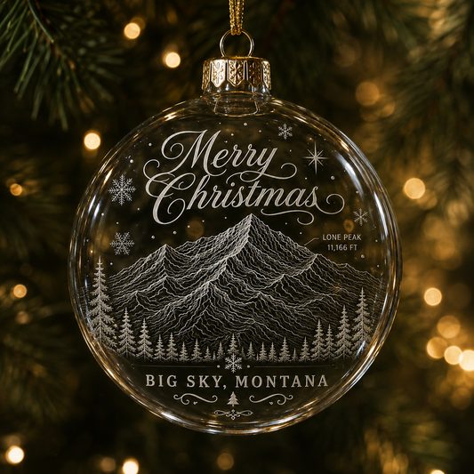 Round glass ornament