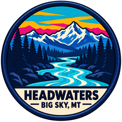 Headwaters — Big Sky, MT raised UV-print collectible patch