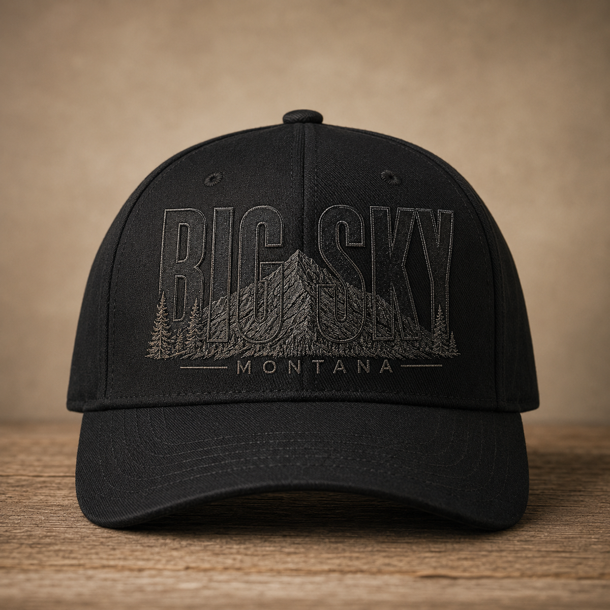 Big Sky Heritage Black Structured Cap product image