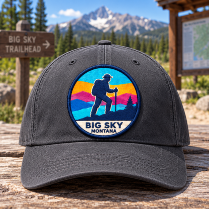 Lifestyle — baseball cap: Big Sky Montana Big Sky Hiker UV 3D collectible