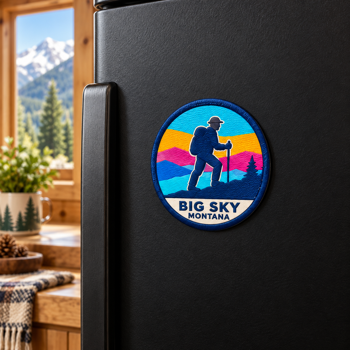 Lifestyle — refrigerator: Big Sky Montana Big Sky Hiker UV 3D collectible
