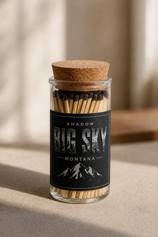Big Sky Shadow Custom Matchstick Jar product image