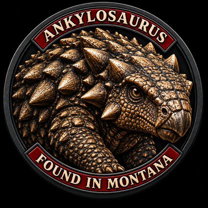 Montana Dinosaur Adventure — Ankylosaurus Magnet original approved artwork