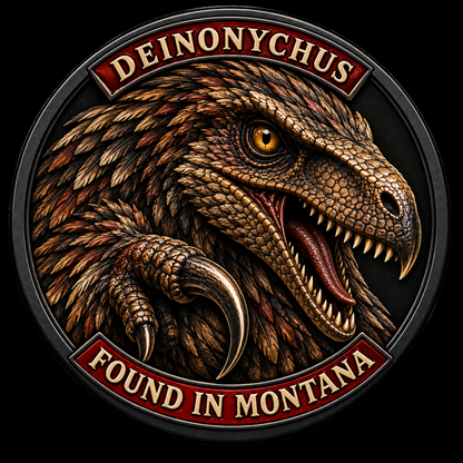 Montana Dinosaur Adventure — Deinonychus Magnet original approved artwork