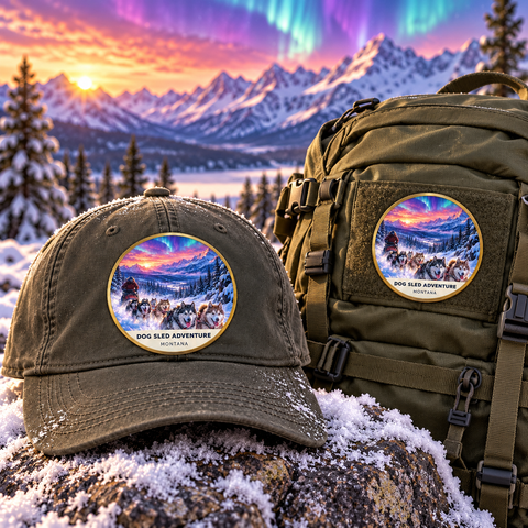 Dog Sled Adventure Montana Patch - Fusion