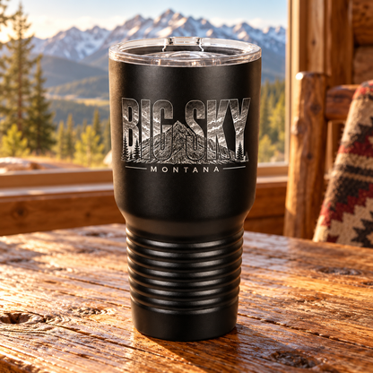 Big Sky Montana 30 oz Polar Camel tumbler — lodge lifestyle