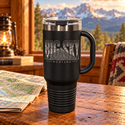 Big Sky Montana 40 oz Polar Camel travel mug — lodge lifestyle
