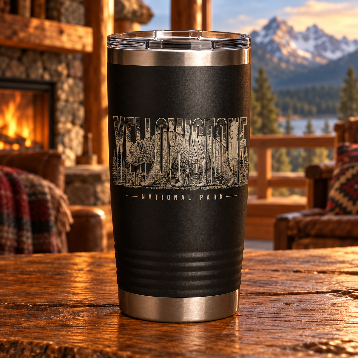 Yellowstone Grizzly 20 oz tumbler — lodge lifestyle