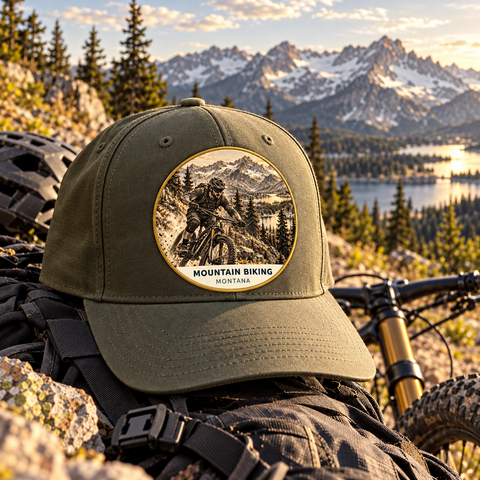 Mountain Biking Montana Patch - Signature