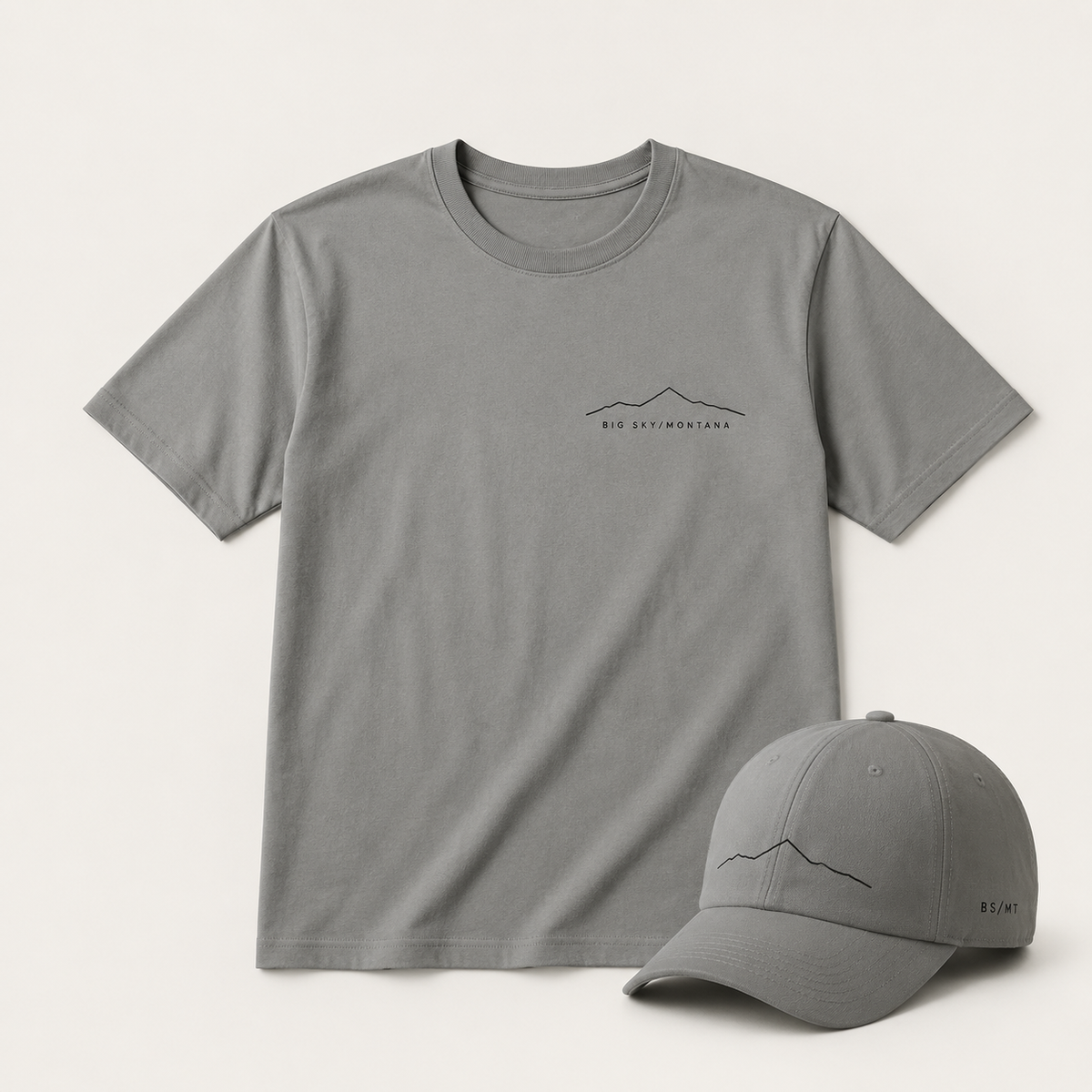 Lone Peak One Line Ash T-Shirt product image