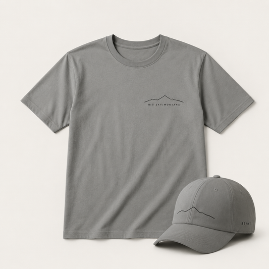 Lone Peak One Line Ash T-Shirt product image