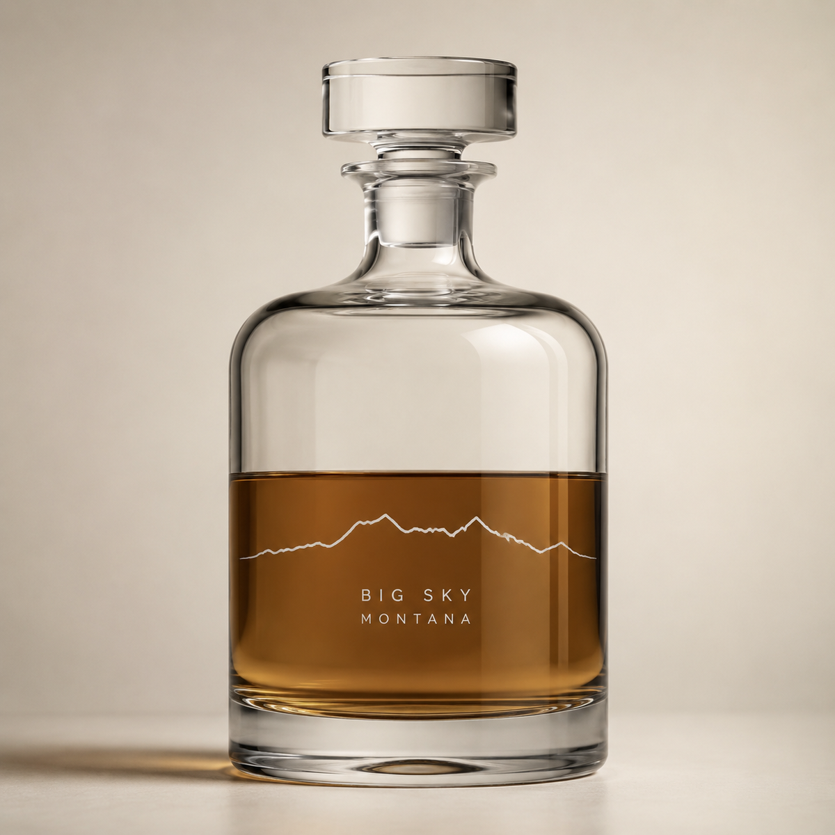 Lone Peak One Line Whiskey Decanter product image