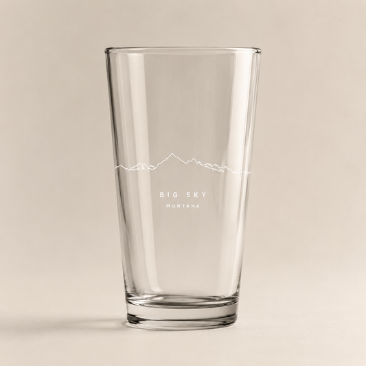 Lone Peak One Line Beer Pint product image