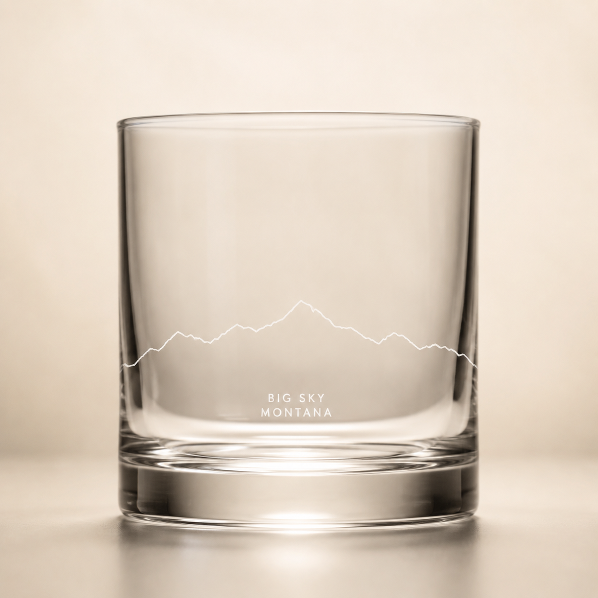 Lone Peak One Line Rocks Glass product image