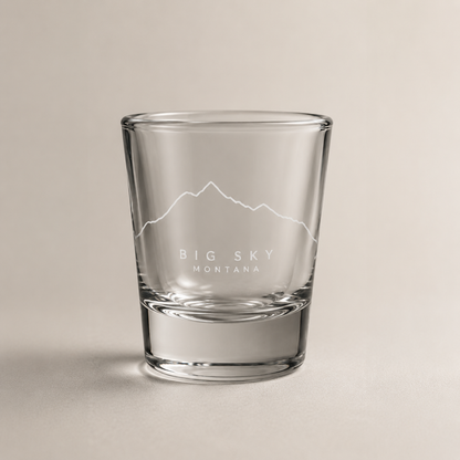 Lone Peak One Line Shot Glass product image