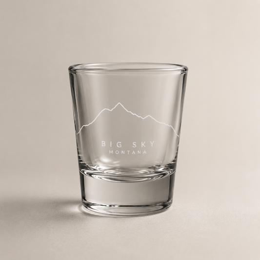 Lone Peak One Line Shot Glass product image