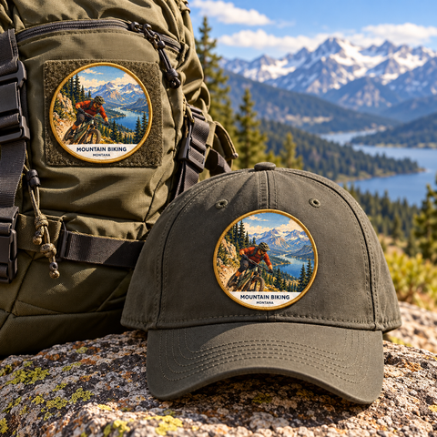 Mountain Biking Montana Patch - Classic