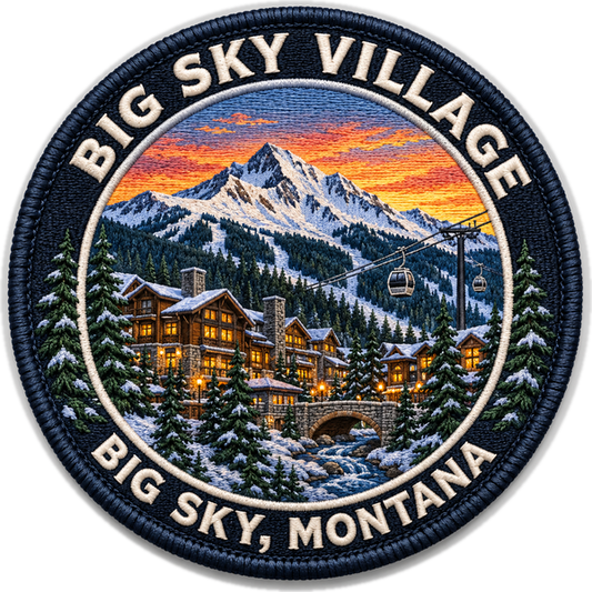Big Sky Village original ornament artwork