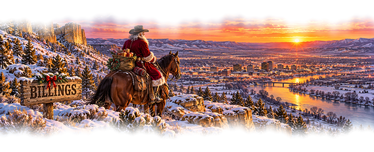 Billings Cowboy Santa original approved scene 1 with organic edges