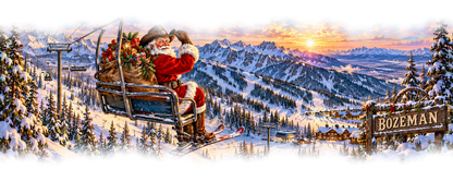 Bozeman Cowboy Santa original approved scene 5 with organic soft edges