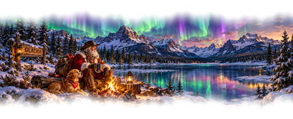 Glacier Cowboy Santa original approved scene 6 soft edges