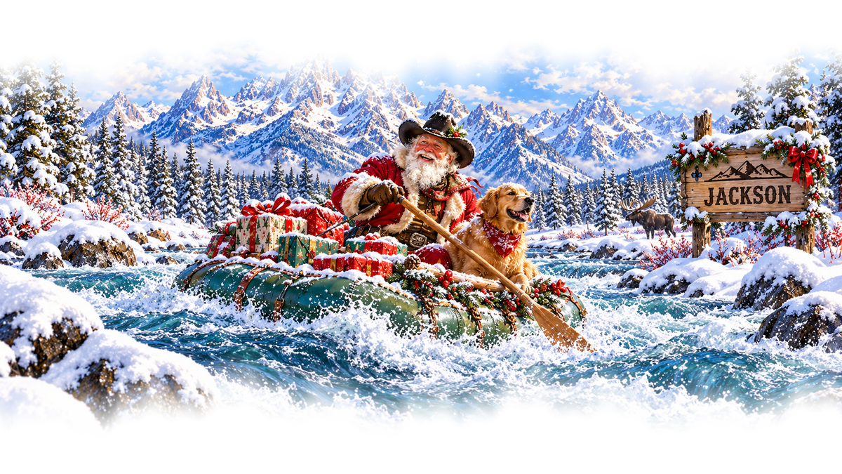 Jackson Cowboy Santa original approved scene 5 with organic edges