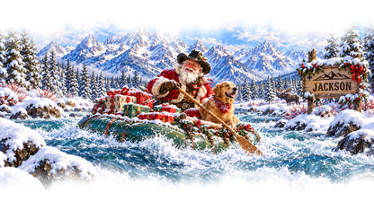 Jackson Cowboy Santa original approved scene 5 with organic edges