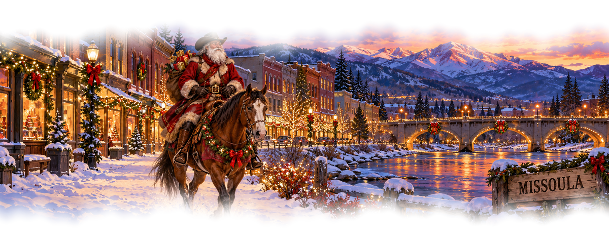 Missoula Cowboy Santa original approved scene 1 with organic edges