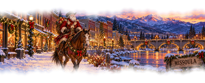 Missoula Cowboy Santa original approved scene 1 with organic edges