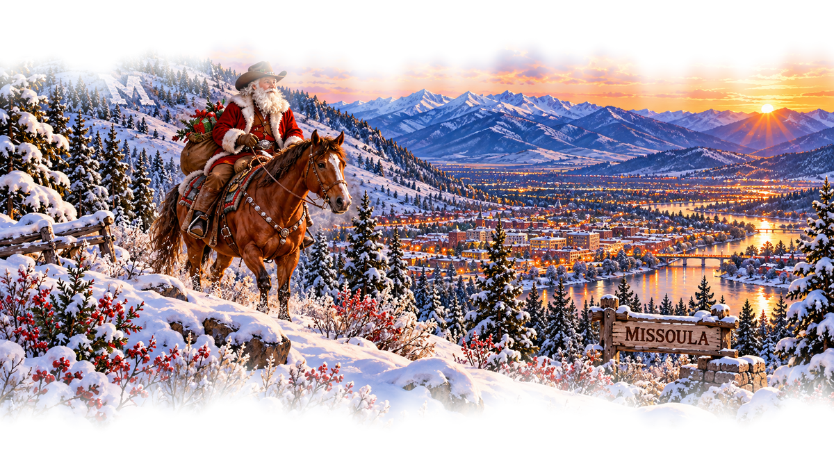 Missoula Cowboy Santa original approved scene 4 with organic edges
