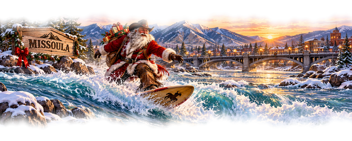 Missoula Cowboy Santa original approved scene 5 with organic edges