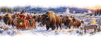 Yellowstone Cowboy Santa original approved scene 2 soft edges
