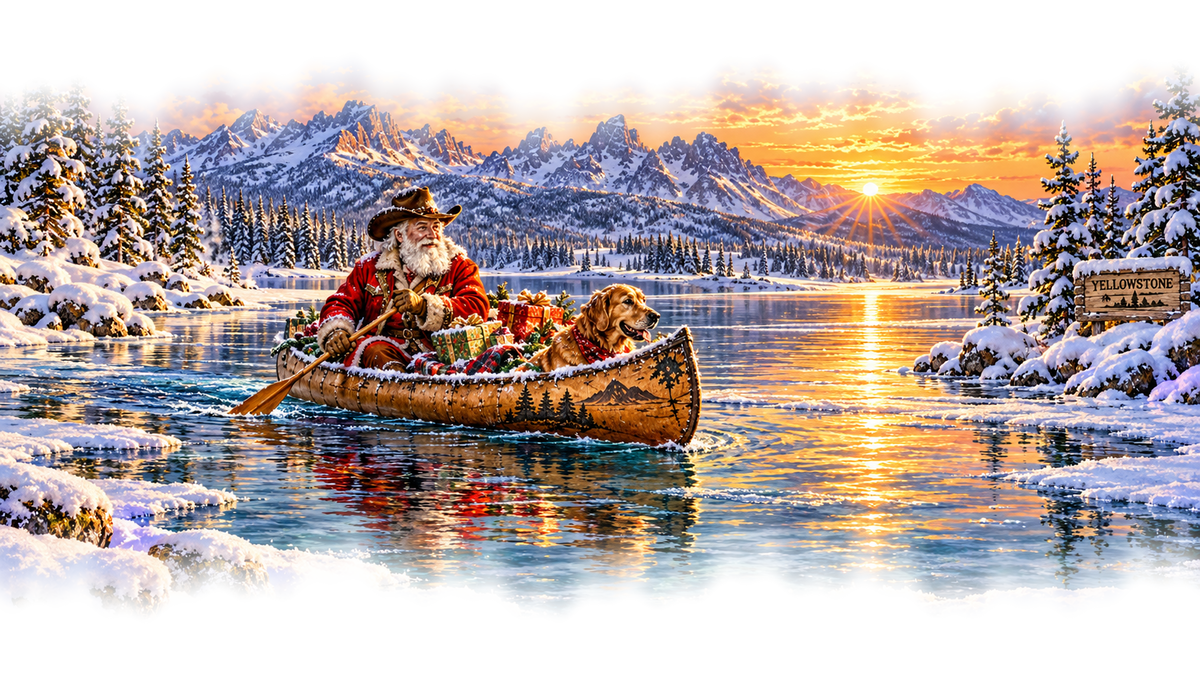 Yellowstone Cowboy Santa original approved scene 4 soft edges