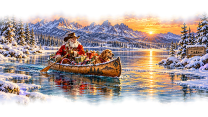 Yellowstone Cowboy Santa original approved scene 4 soft edges