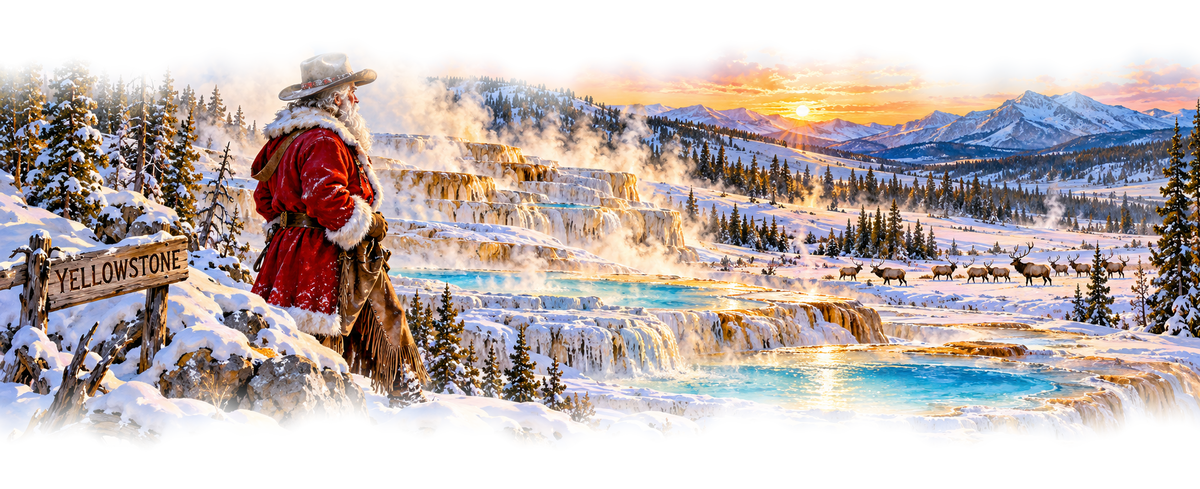 Yellowstone Cowboy Santa original approved scene 5 soft edges