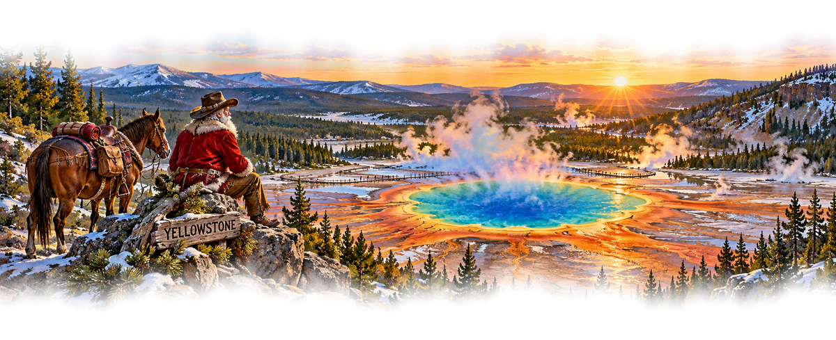 Yellowstone Cowboy Santa original approved scene 6 soft edges
