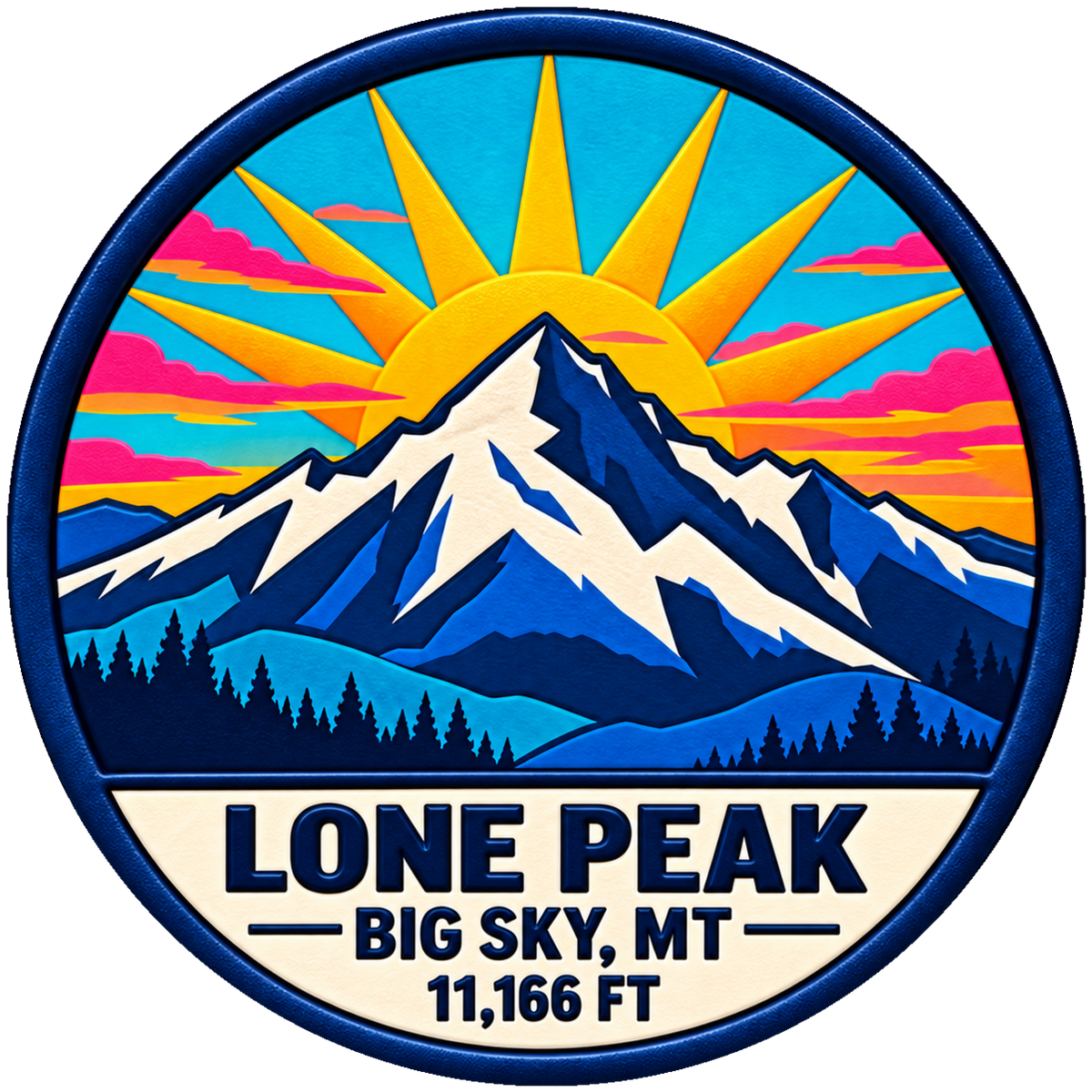 Lone Peak — source artwork reference for the Big Sky collection