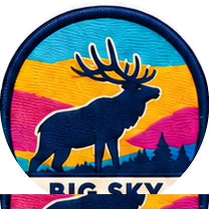 Elk — source artwork reference for the Big Sky collection