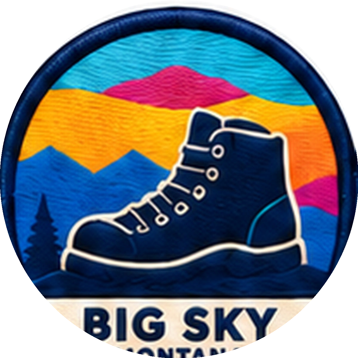 Hiking Boot — source artwork reference for the Big Sky collection