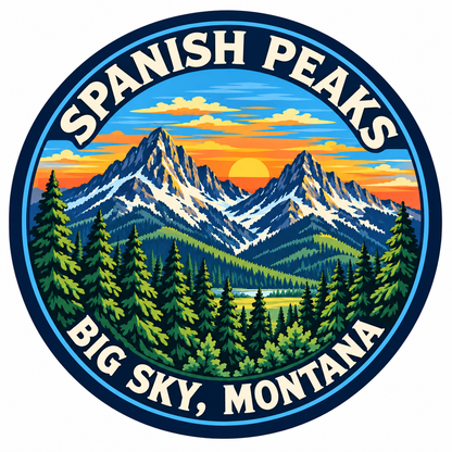 Spanish Peaks — source artwork reference for the Big Sky collection