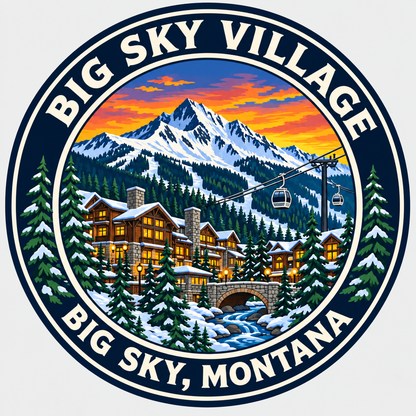 Big Sky Village — source artwork reference for the Big Sky collection