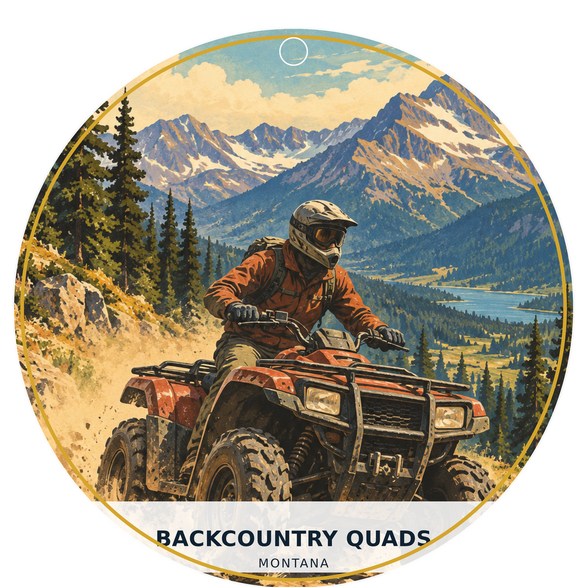 Backcountry Quads — Classic — source artwork reference for the Montana Outdoor Adventure collection
