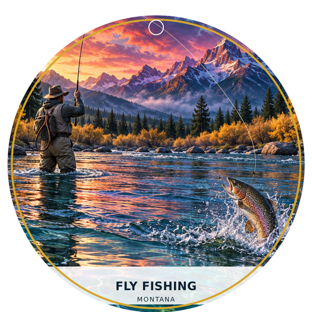 Fly Fishing — Fusion — source artwork reference for the Montana Outdoor Adventure collection
