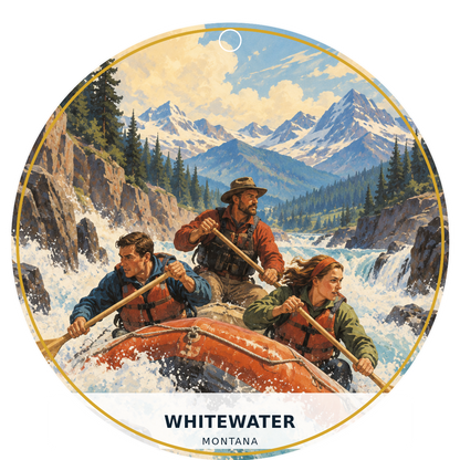 Whitewater — Classic — source artwork reference for the Montana Outdoor Adventure collection