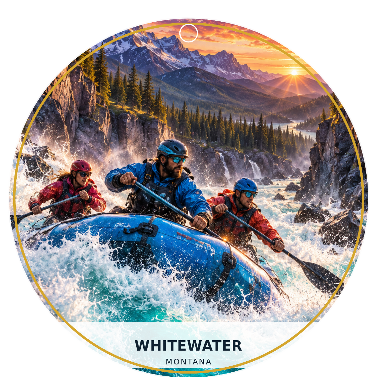 Whitewater — Fusion — source artwork reference for the Montana Outdoor Adventure collection